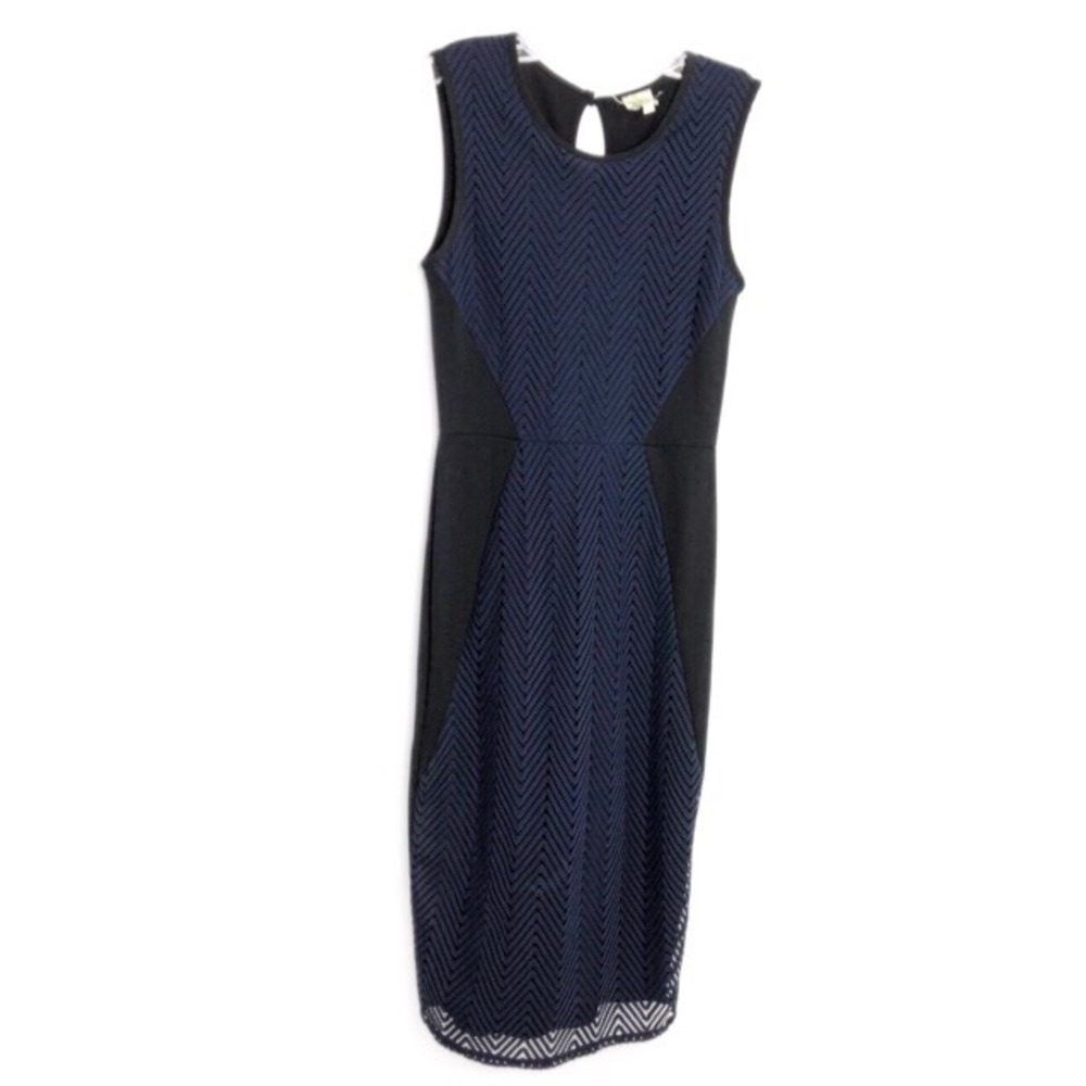 Weston Wear Knit Column Dress with Lace Front S